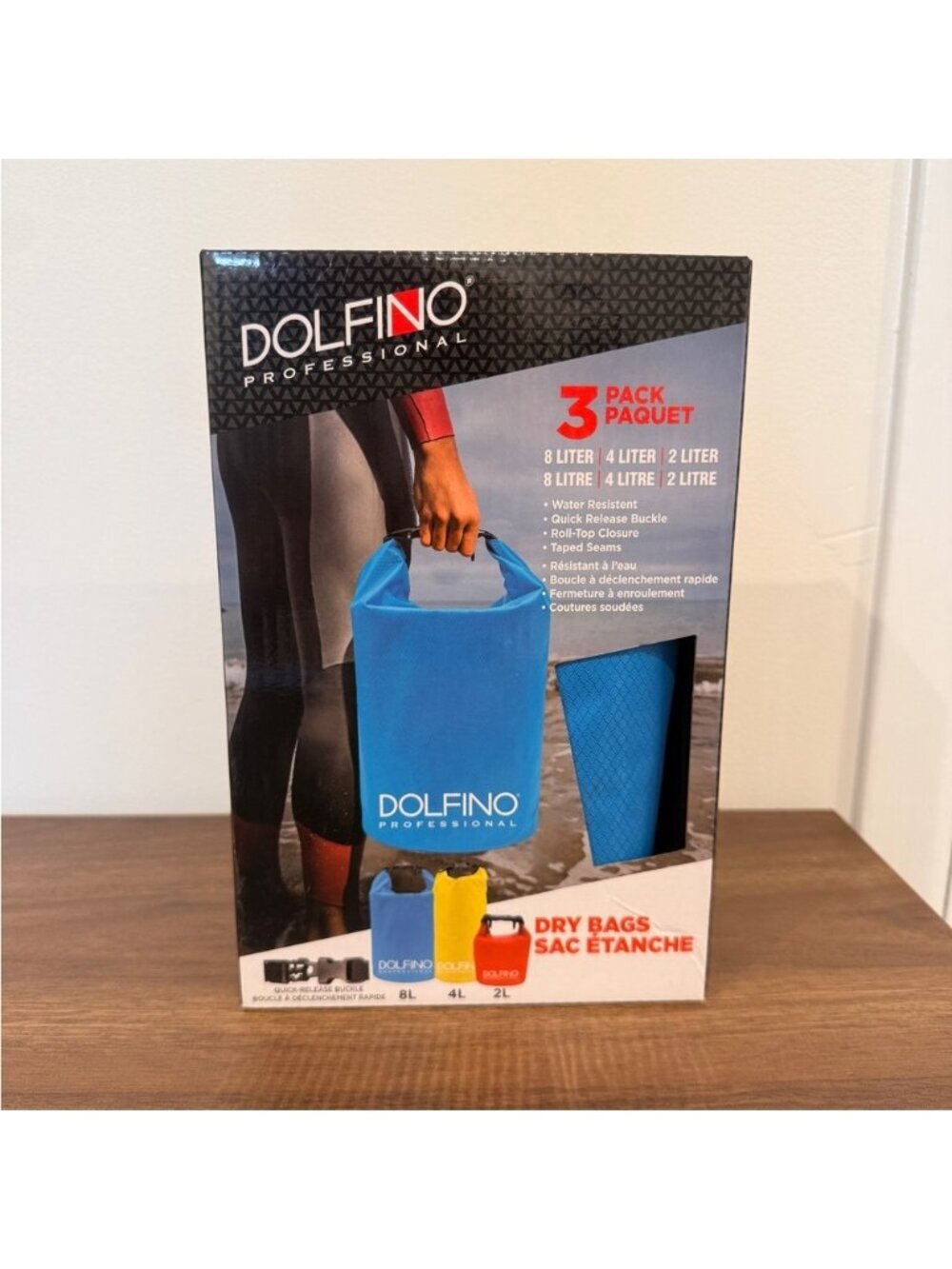 Dolfino Pro Nylon Waterproof Dry Bags 3 Piece Set